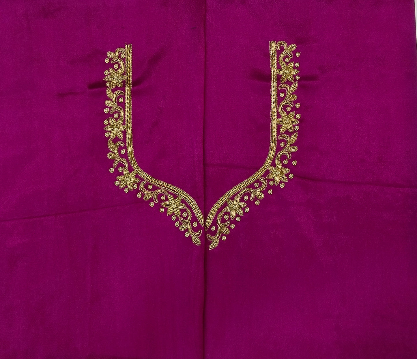 Handcrafted Zardozi Perfection blouse pis.