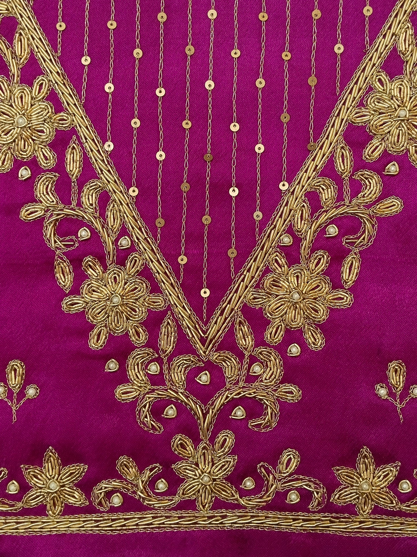 Handcrafted Zardozi Perfection blouse pis.