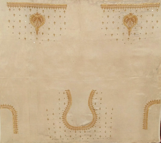 Nyra Embroidered Blouse Piece (Ivory)