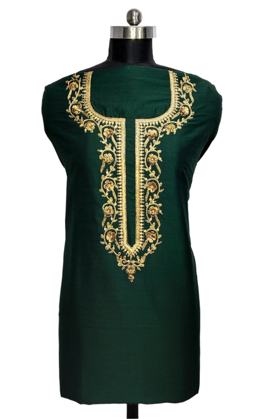 Baagh-e-Aabha Designer Kurta Set (Bottel Green)