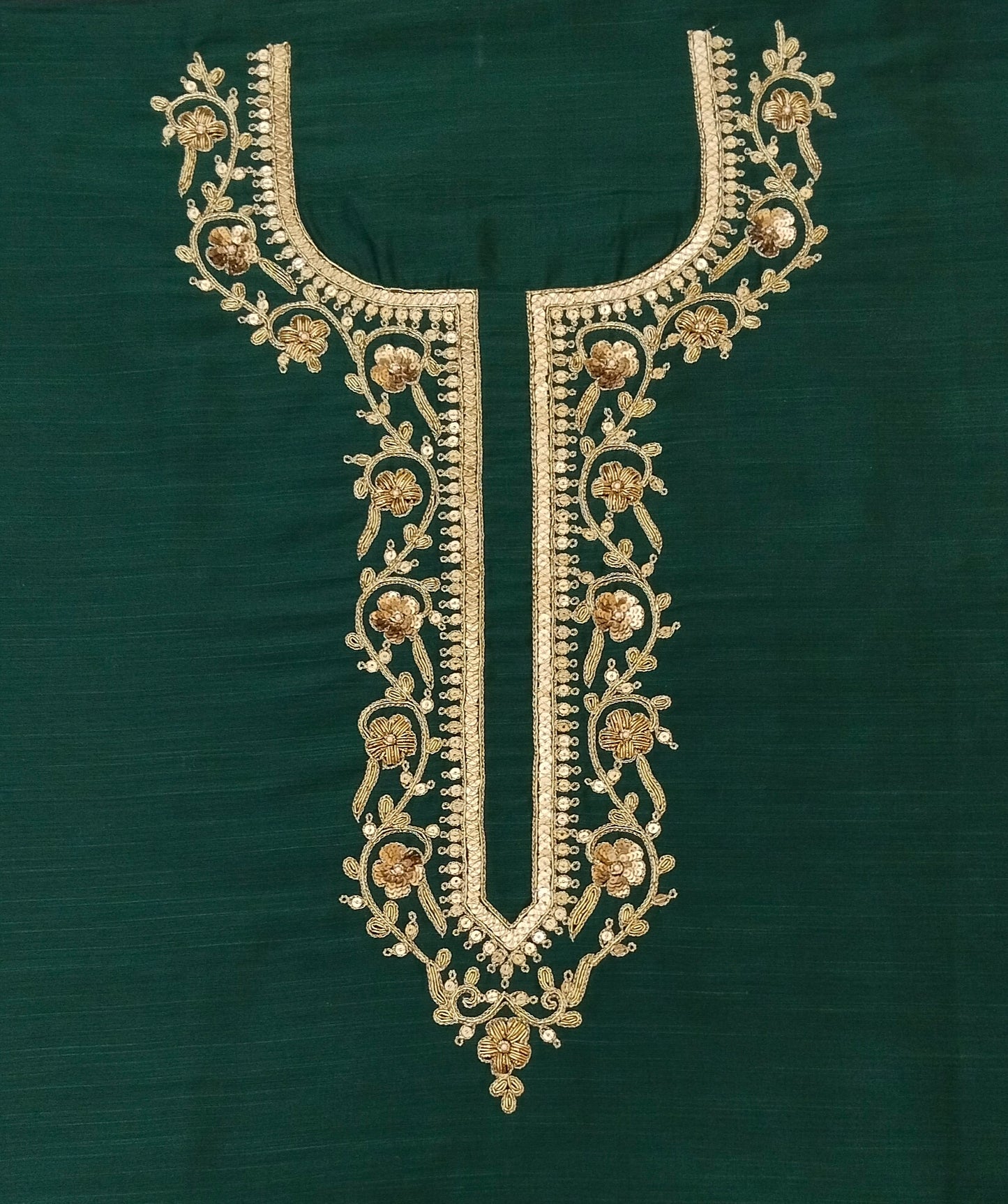 Baagh-e-Aabha Designer Kurta Set (Bottel Green)