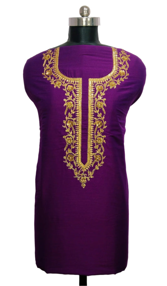 Baagh-e-Aabha Designer Kurta Set (Purple)