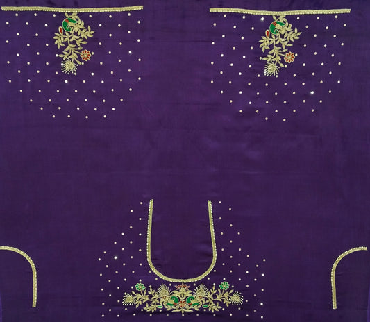 Peacock Elegance Blouse Piece