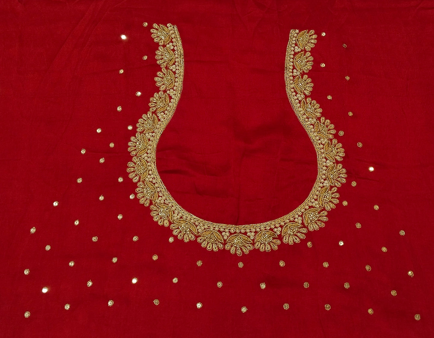 Glam Petal Elegance Blouse Piece