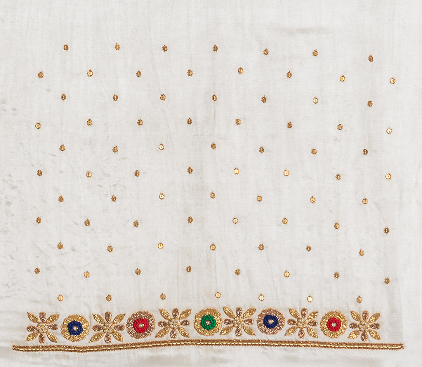 Royal Threads – Resham Zardozi Blouse pis. (Off White)