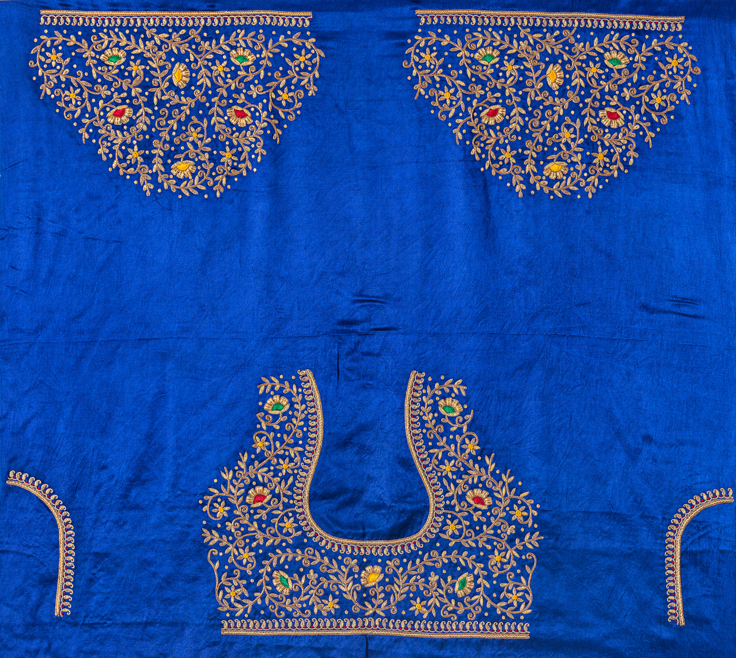 ForestFlair Zardozi Blouse (Royal Blue)
