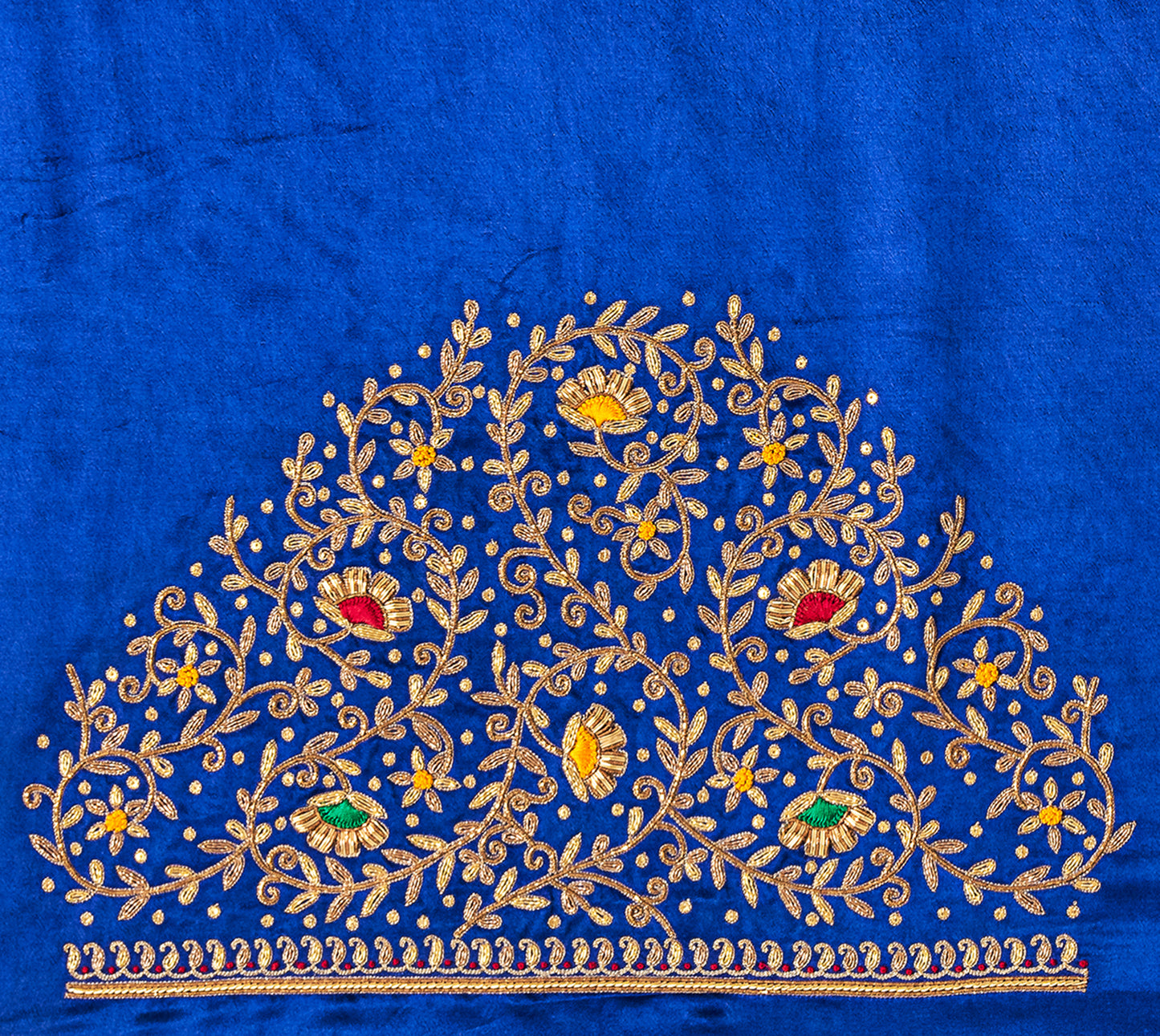 ForestFlair Zardozi Blouse (Royal Blue)