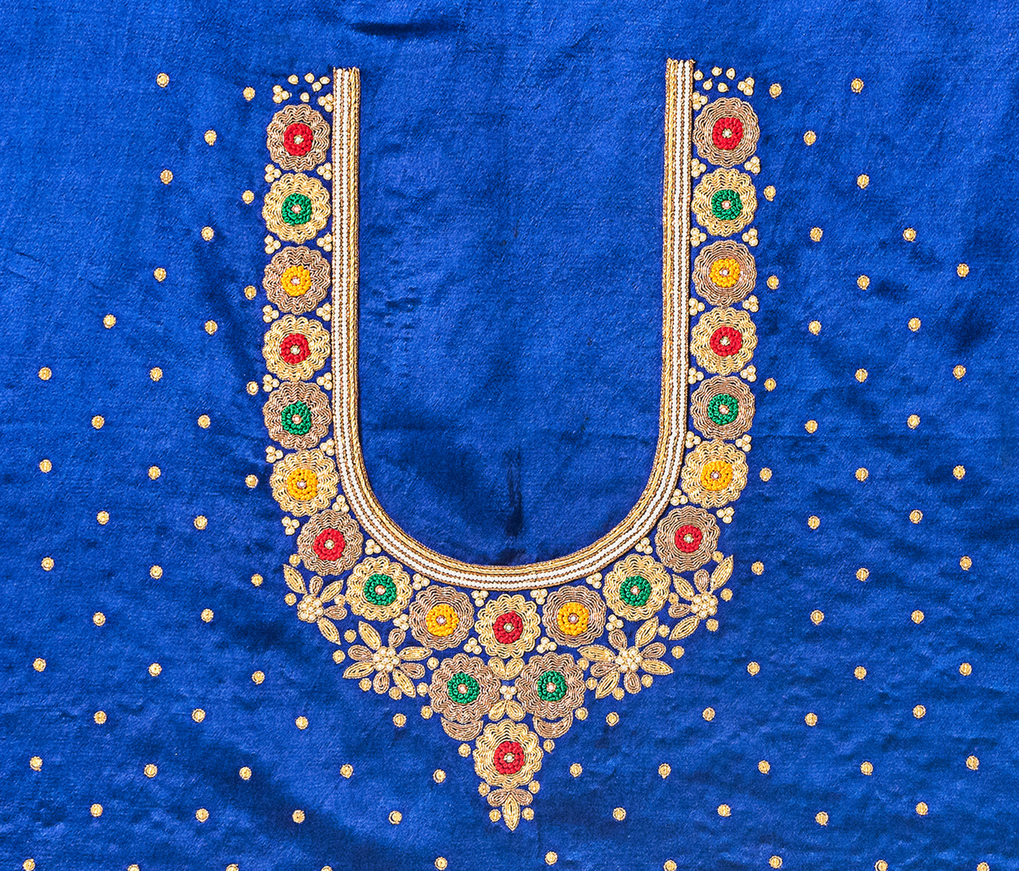 Royal Threads – Resham Zardozi Blouse pis. (Royal Blue)