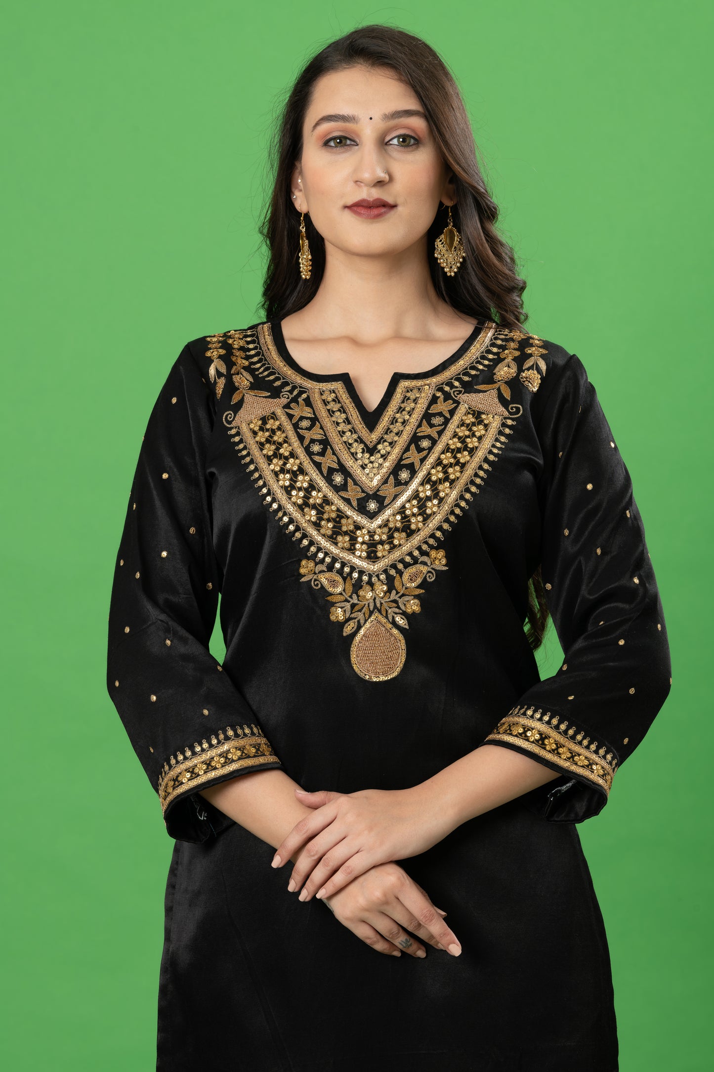 Black Aabha Marodi Zardozi Work Resigner Readymade Plazo Suit