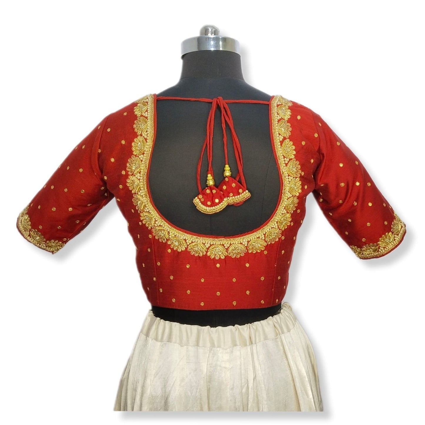 Regal Sabiya Handcrafted Zardozi Blouse (Maroon)