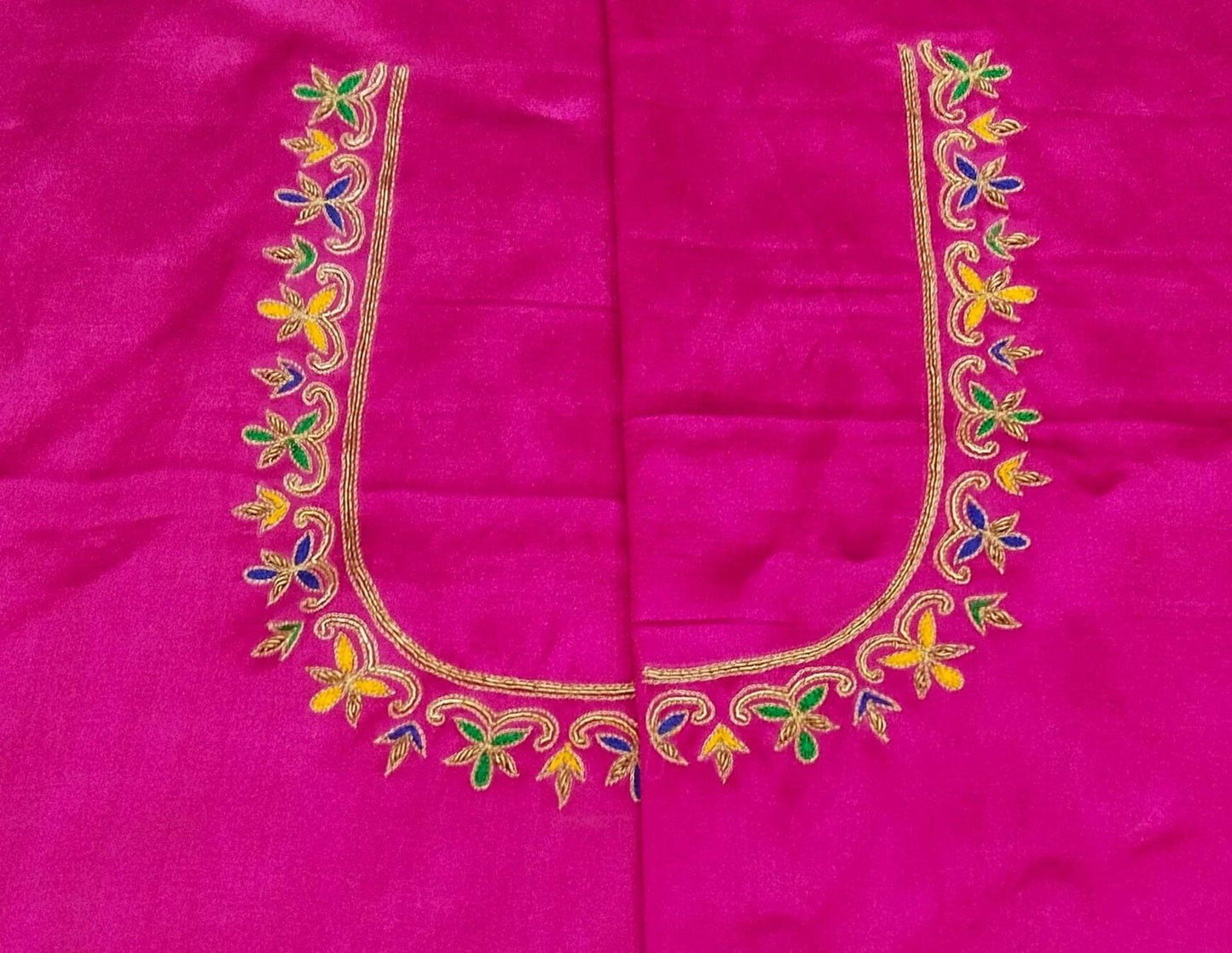 Noor-e-Zardozi – Silk Designer Blouse pis. (Pink)