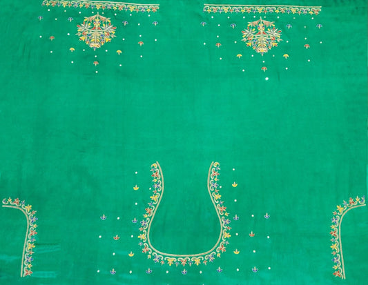 Noor-e-Zardozi – Silk Designer Blouse pis. (Green)