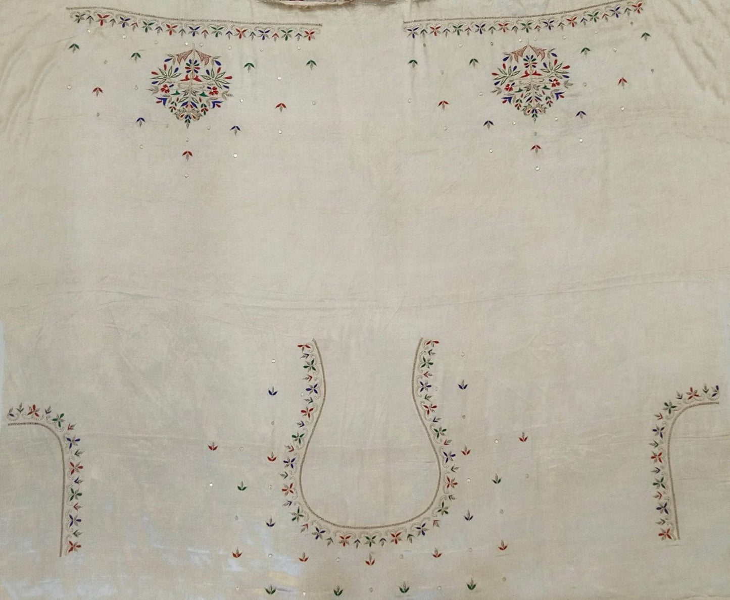 Noor-e-Zardozi – Silk Designer Blouse pis. (Ivory)