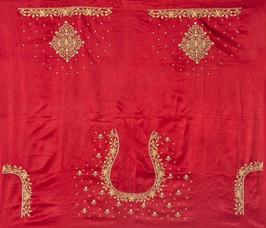 Star Flower Zardozi Work Blouse Pis