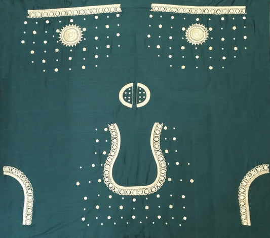 Mini Mandala Butta Zardozi Work Blouse Pis. (Bottle Green)