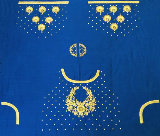 Butta Moon Royal Designer Blouse Pis (Royel Blue)