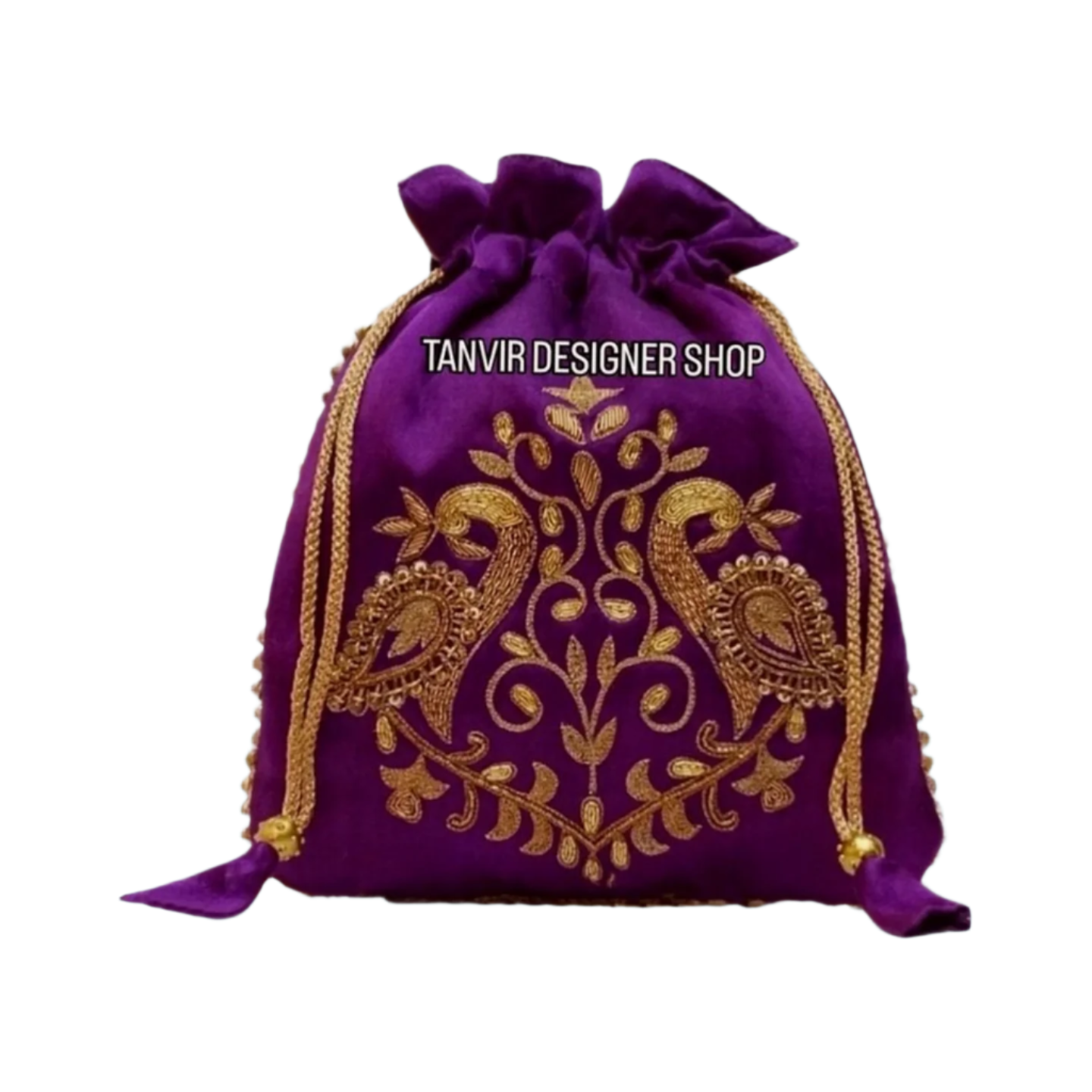 Designer potli batwa (Purple)