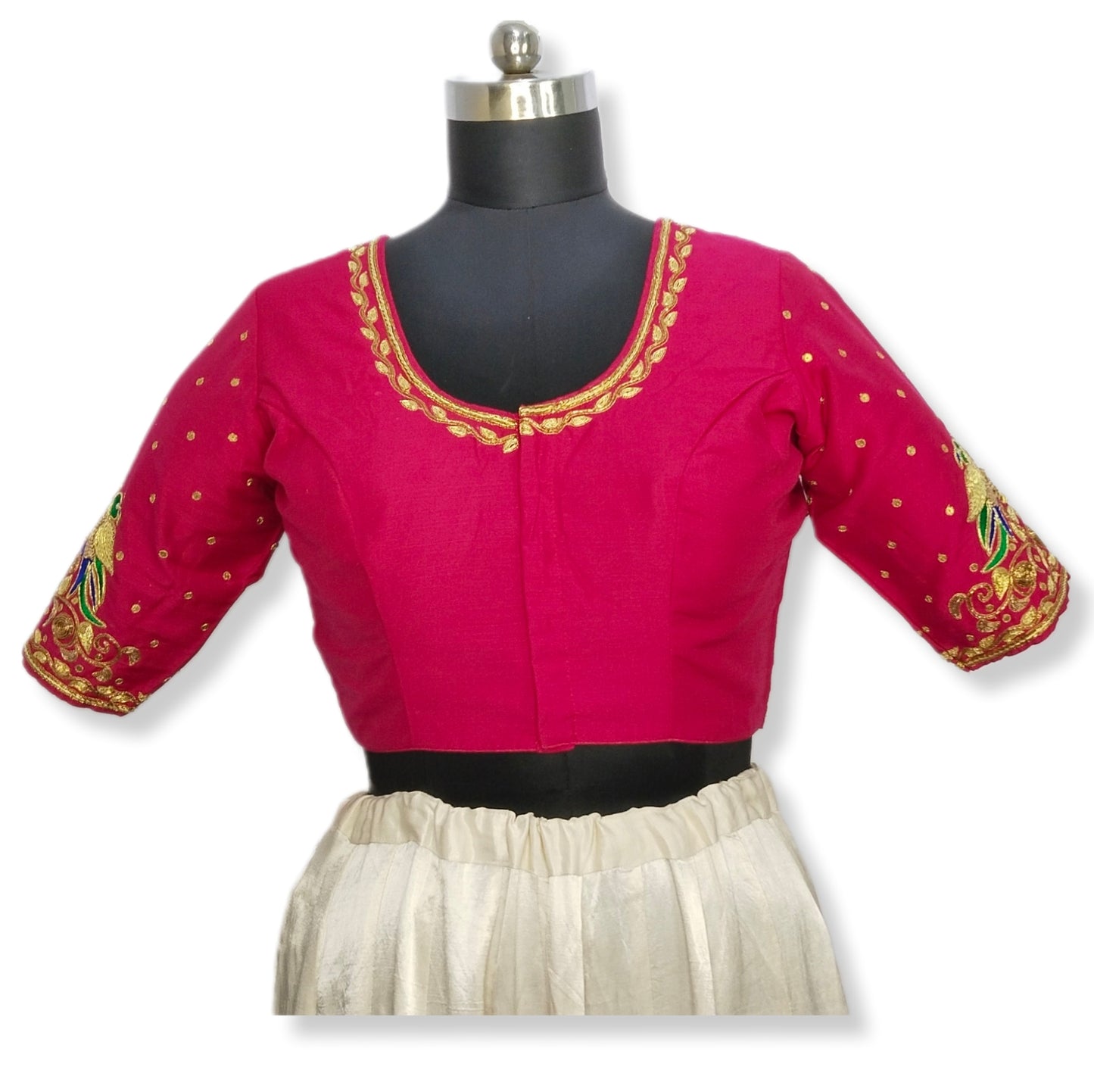 Gujarati Patola Blouse – Parrot Motif