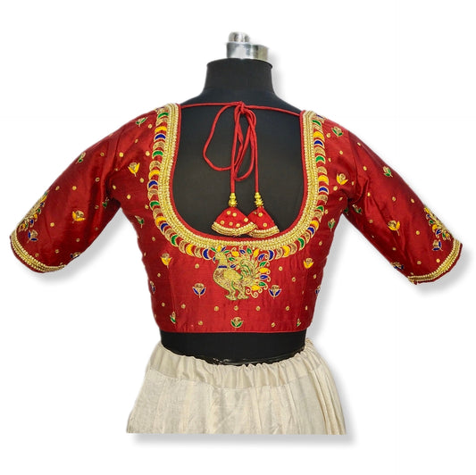KALA VASTRA DESIGNER BLOUSE (Maroon)