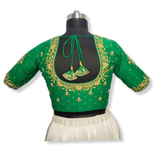 Queen's Blossom Zardozi Work Blouse