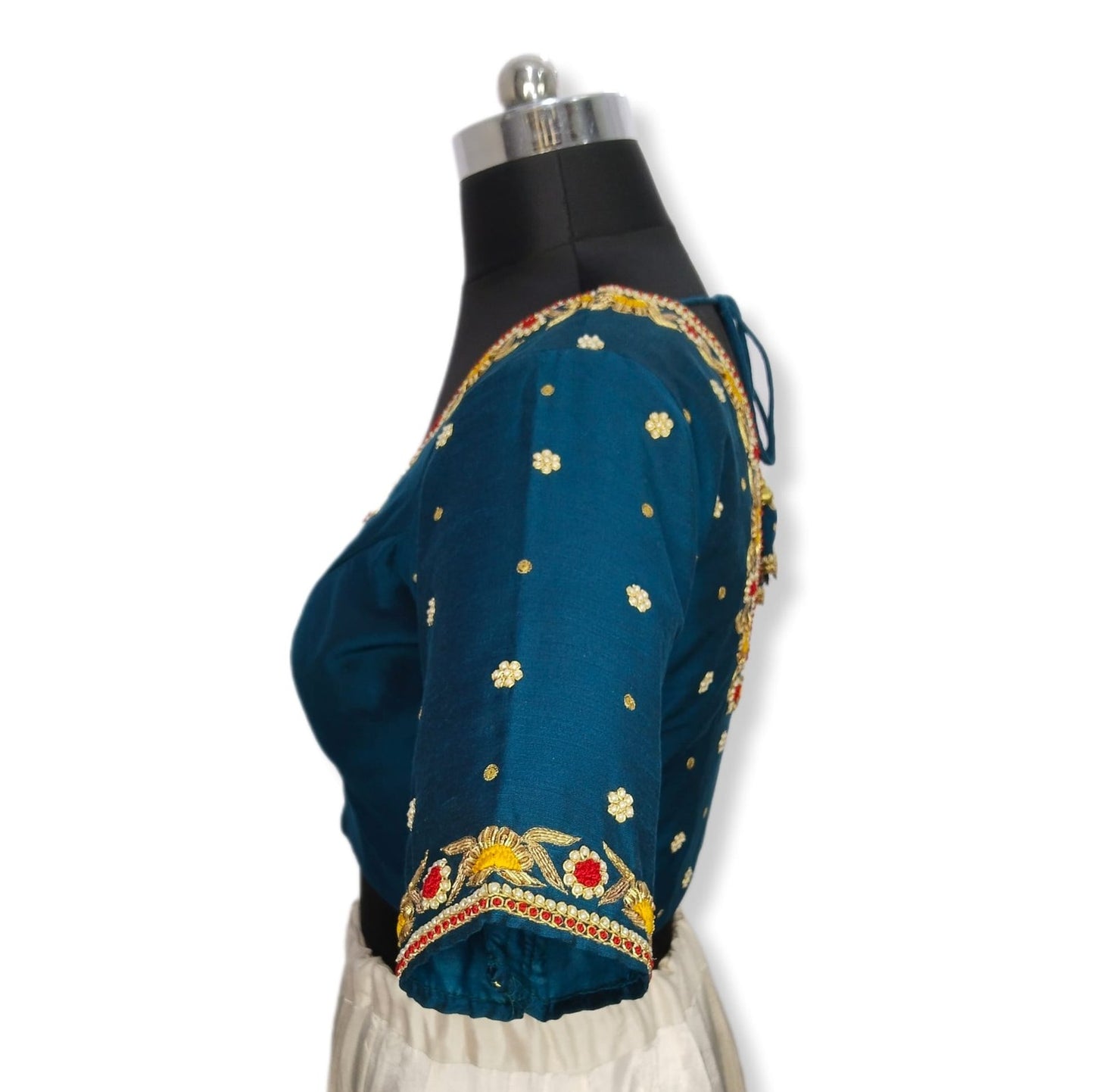 Floral Zardozi Handcrafted Designer Blouse