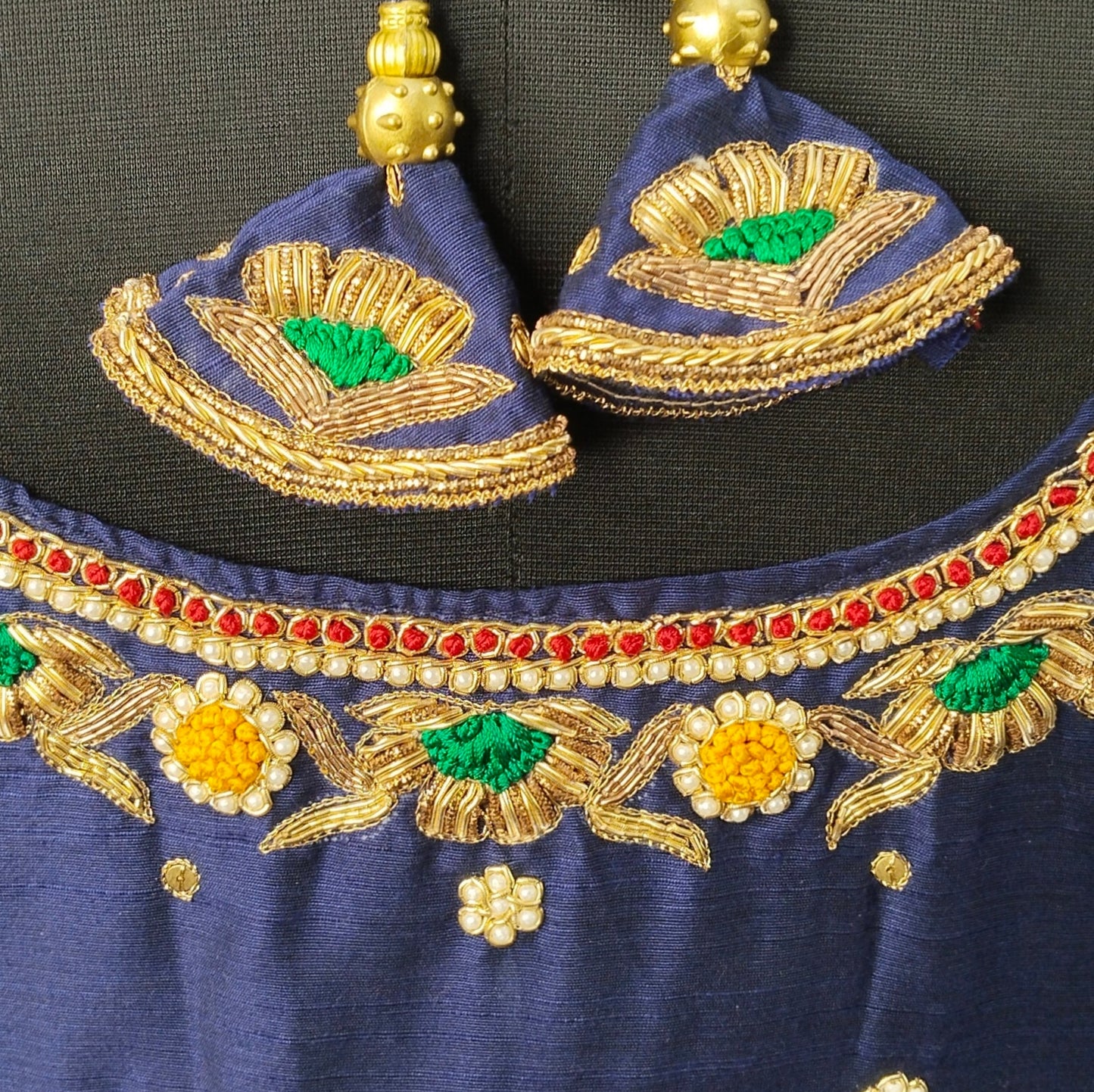 Floral Zardozi Handcrafted Designer Blouse