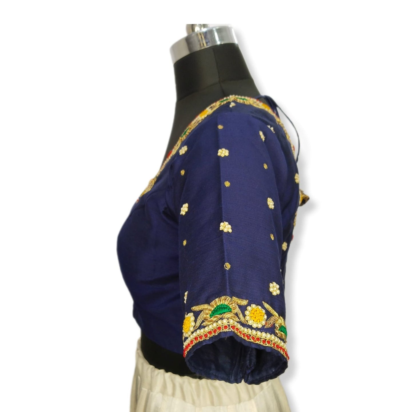 Floral Zardozi Handcrafted Designer Blouse