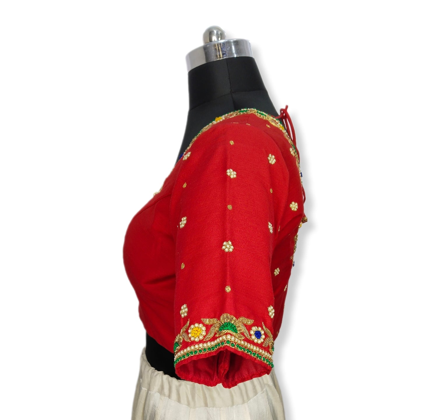 Floral Zardozi Handcrafted Designer Blouse