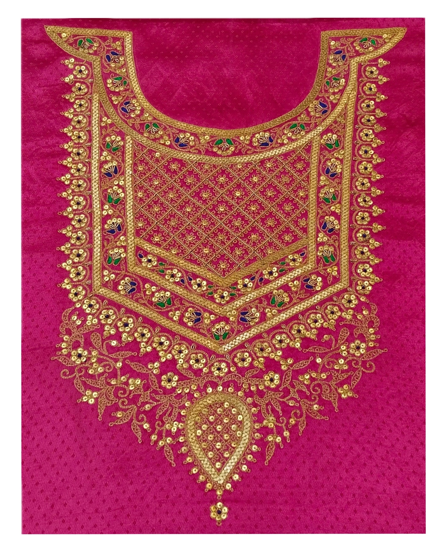 Kohinoor Karigari zardozi work designer aabha (Dark Pink)