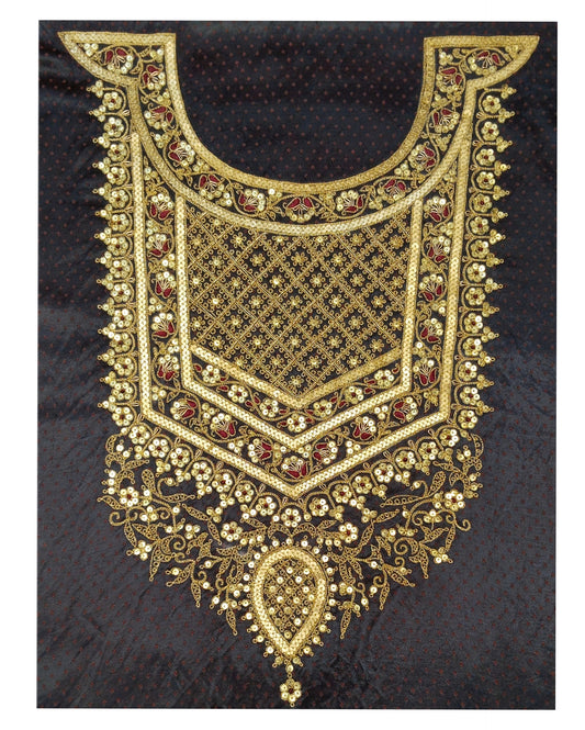 Kohinoor Karigari zardozi work designer aabha (Black)