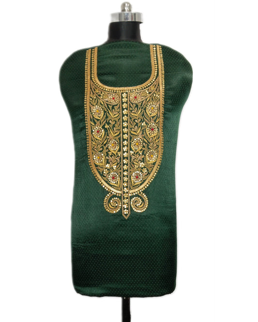 Noor Nakkashi marodi designer aabha (Bottle Green)