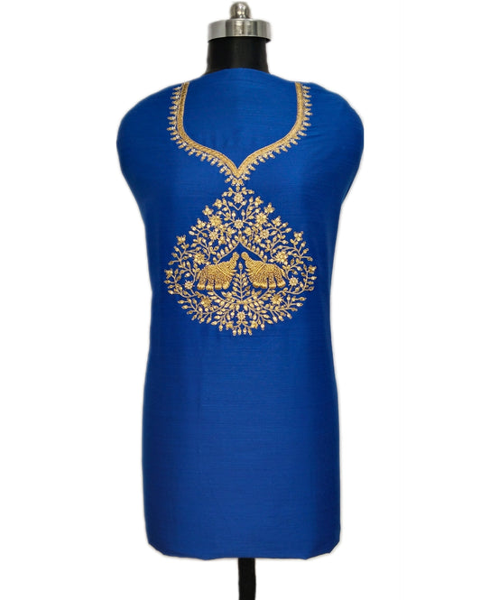 Jashn-e-Zardozi Kurta Set (Royal Blue)