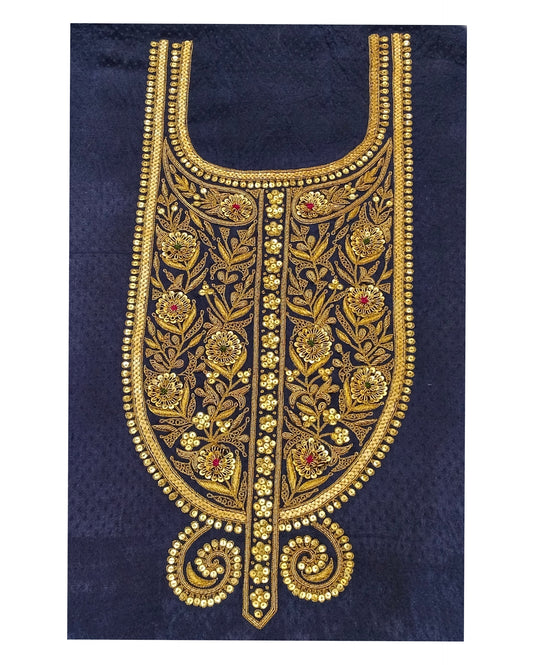 Noor Nakkashi marodi designer aabha (Navy Blue)