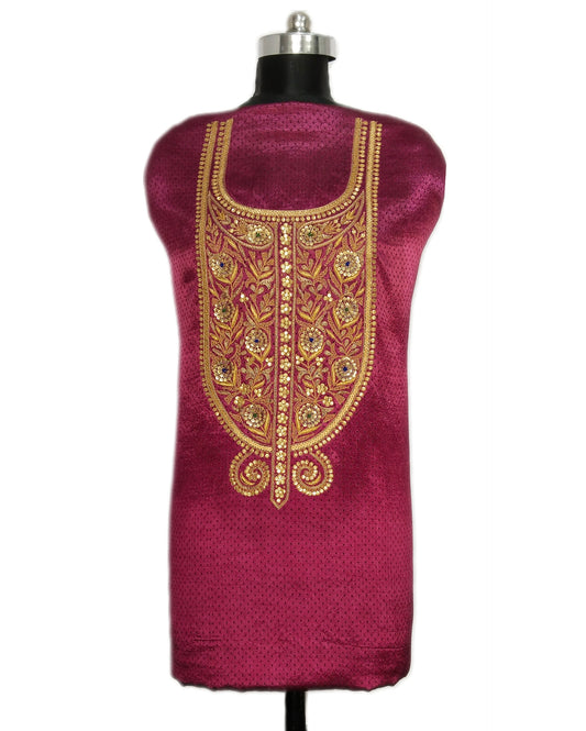 Noor Nakkashi marodi designer aabha (Dark Pink)