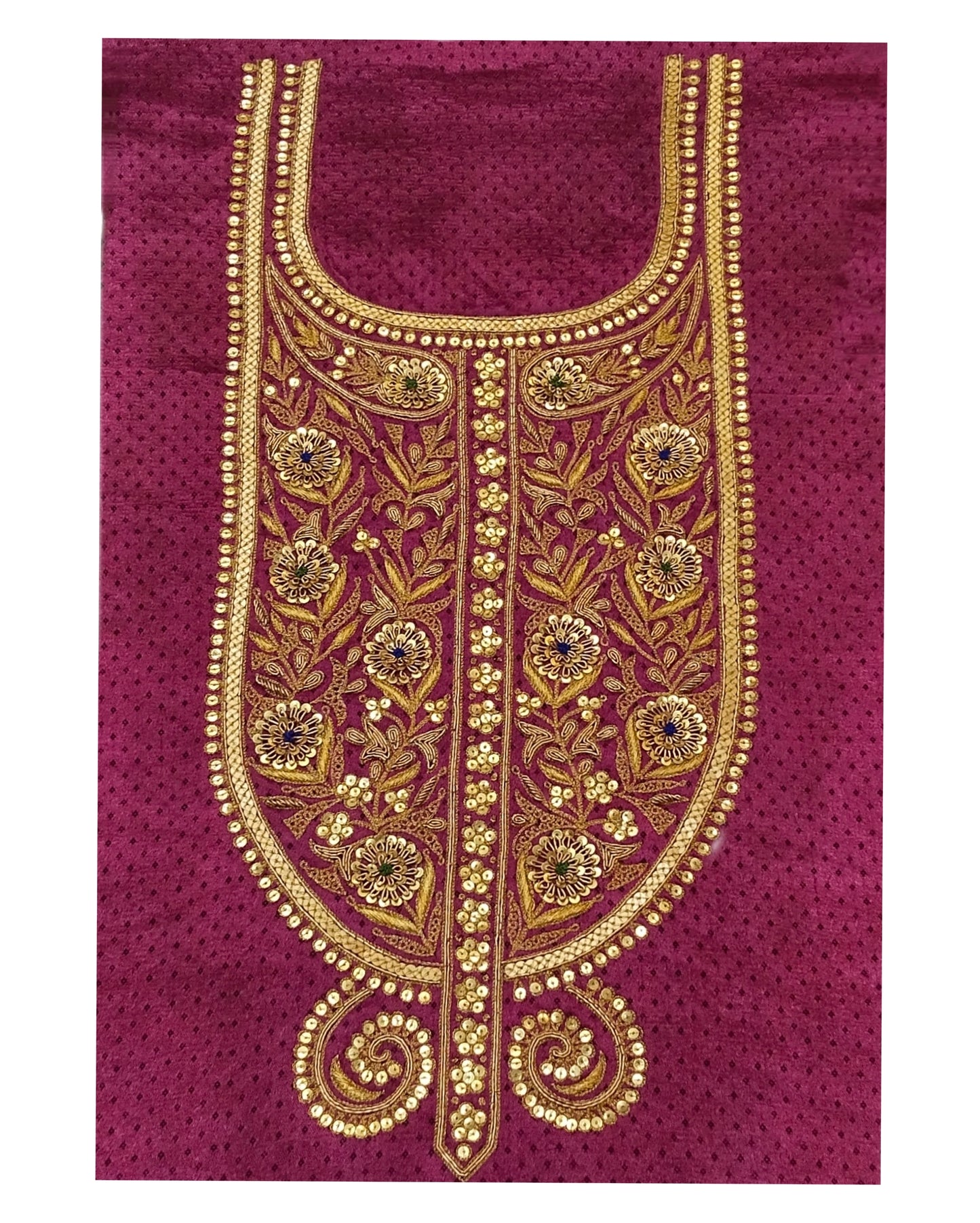 Noor Nakkashi marodi designer aabha (Dark Pink)