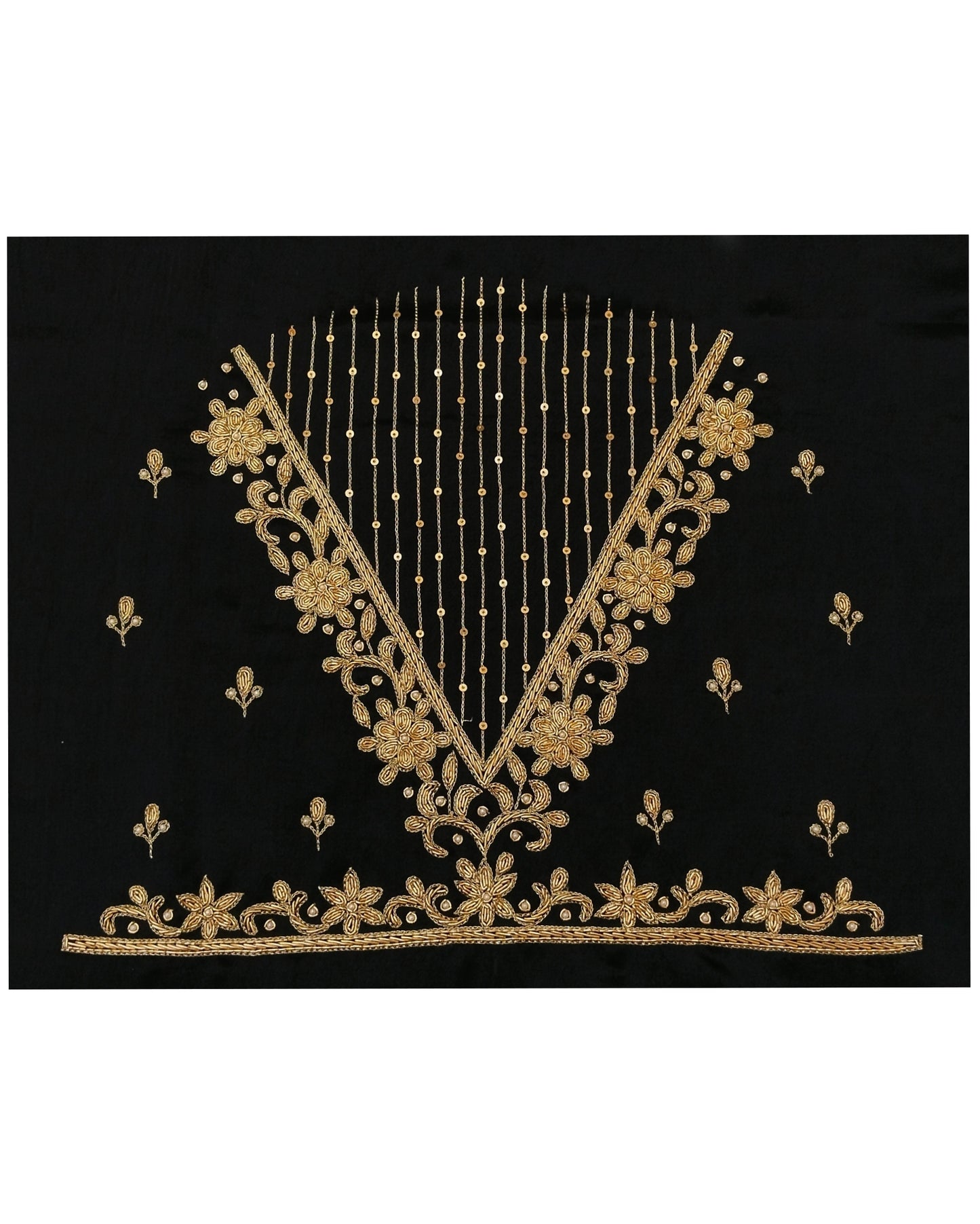 Handcrafted Zardozi Perfection blouse pis.