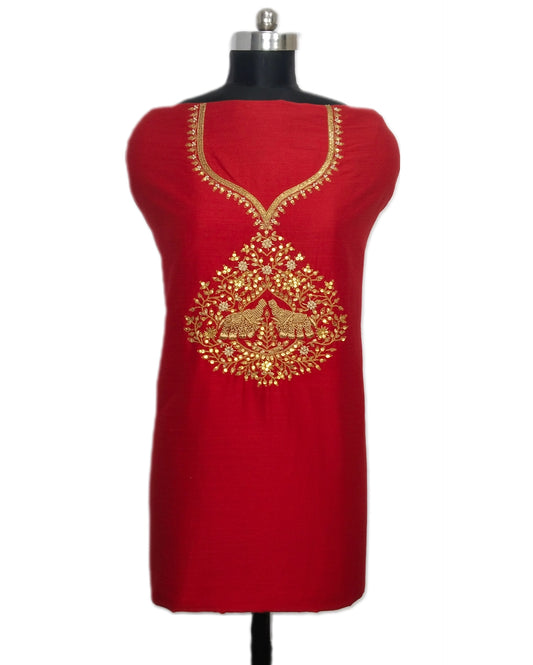 Jashn-e-Zardozi Kurta Set (Red)