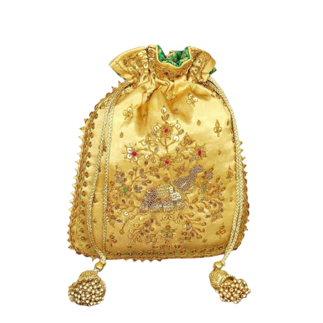 Elephent Marodi Work Potli Batwa (Golden)