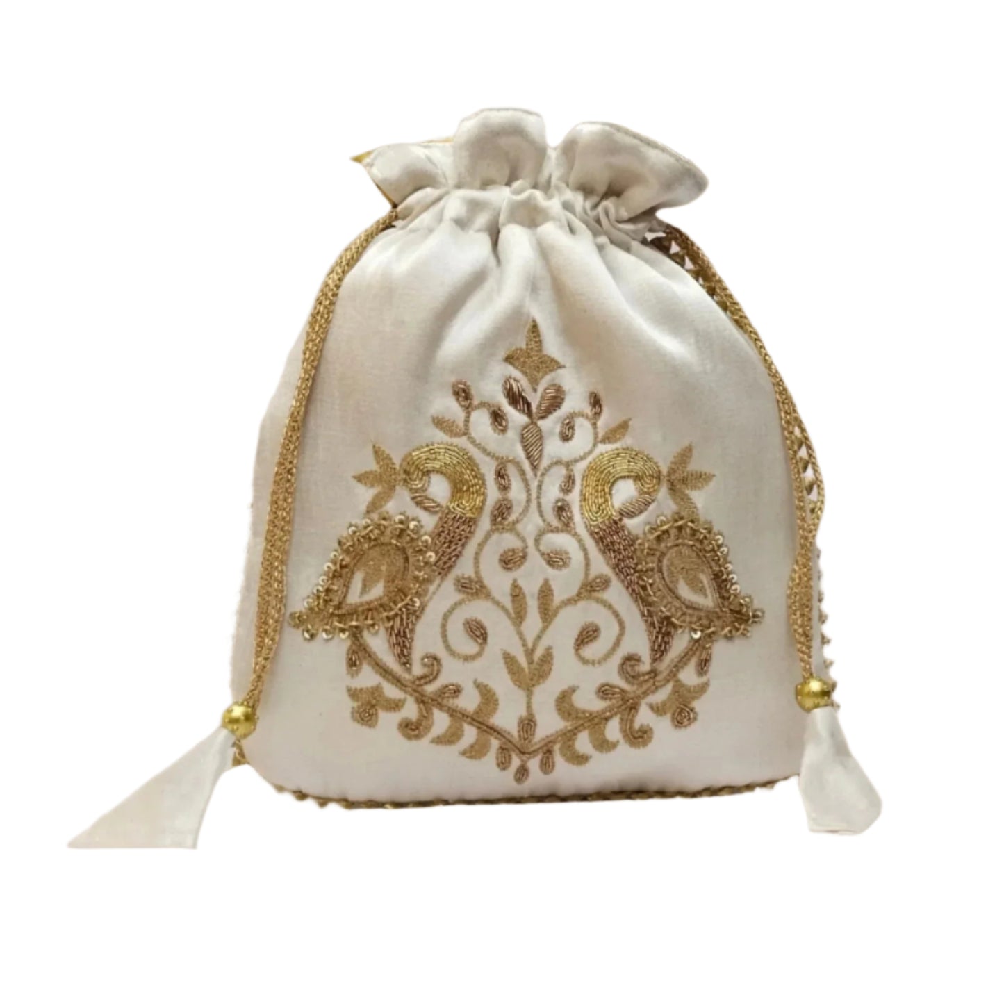 Designer potli batwa (Off White)