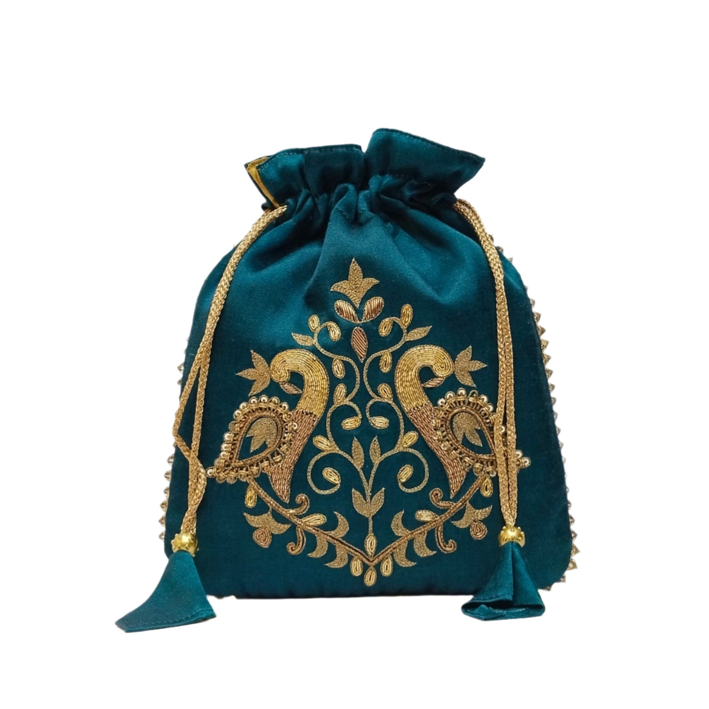 Designer potli batwa (Turkish Blue)