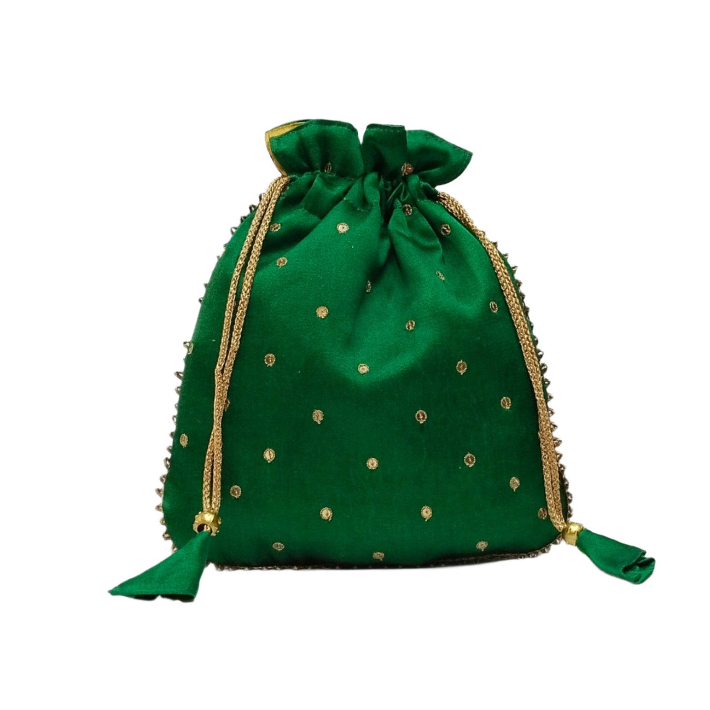 Designer potli batwa (Bottel Green)