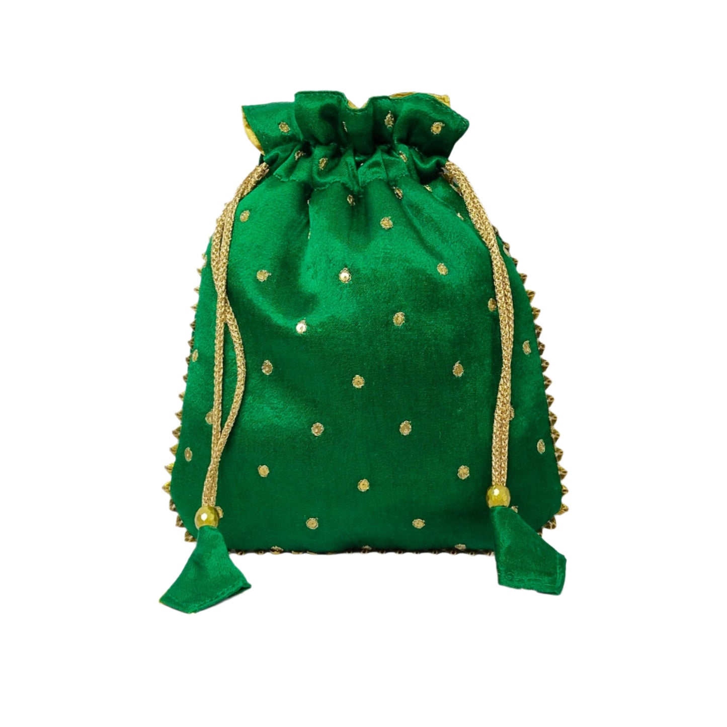 Beautiful Zardozi  Work Potli Batwa (Green)