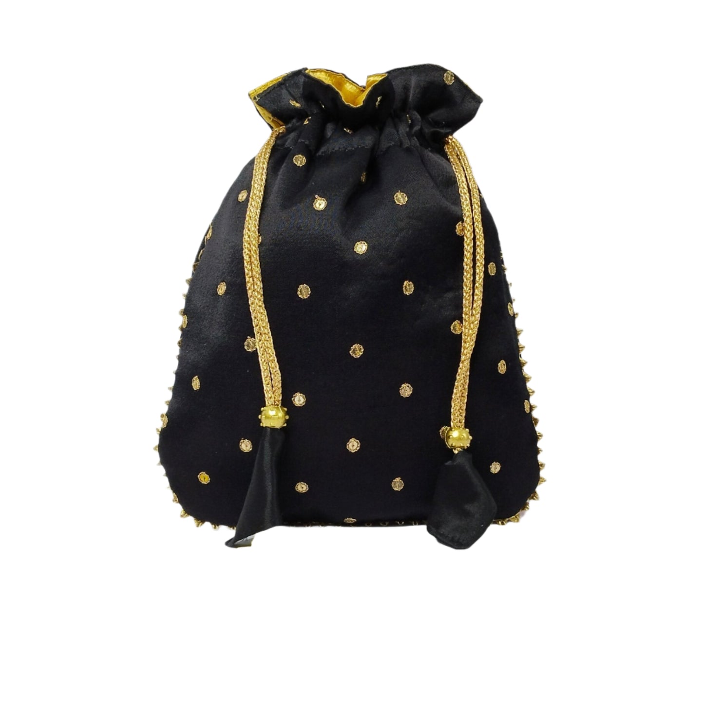 Beautiful Zardozi  Work Potli Batwa (Black)