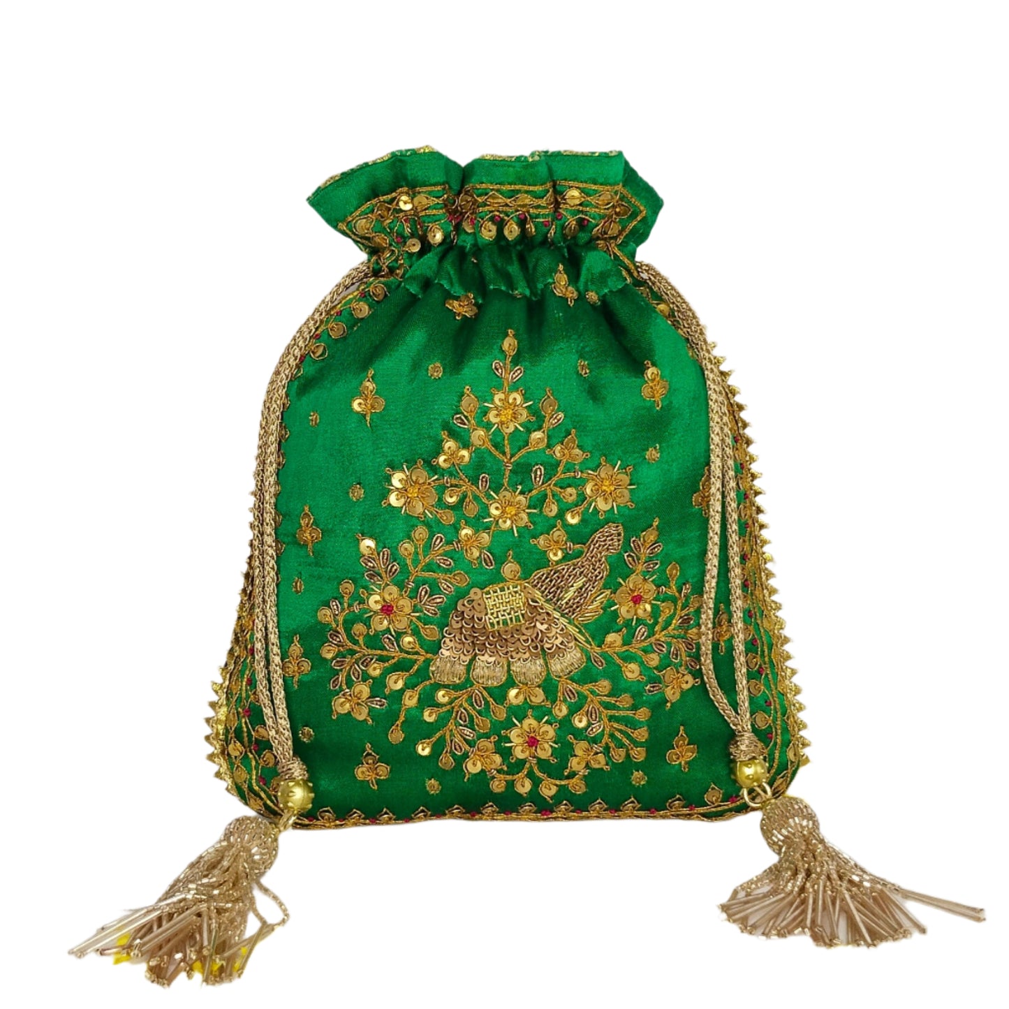 Elephent Marodi Work Potli Batwa (Green)