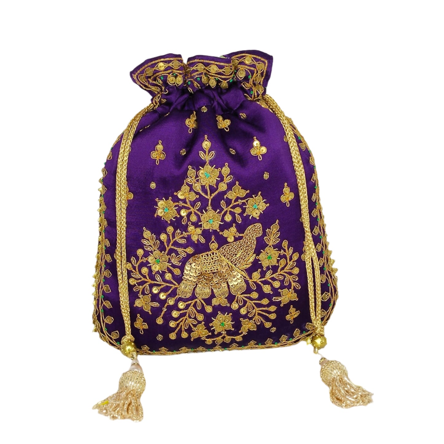 Elephent Marodi Work Potli Batwa (Purple)