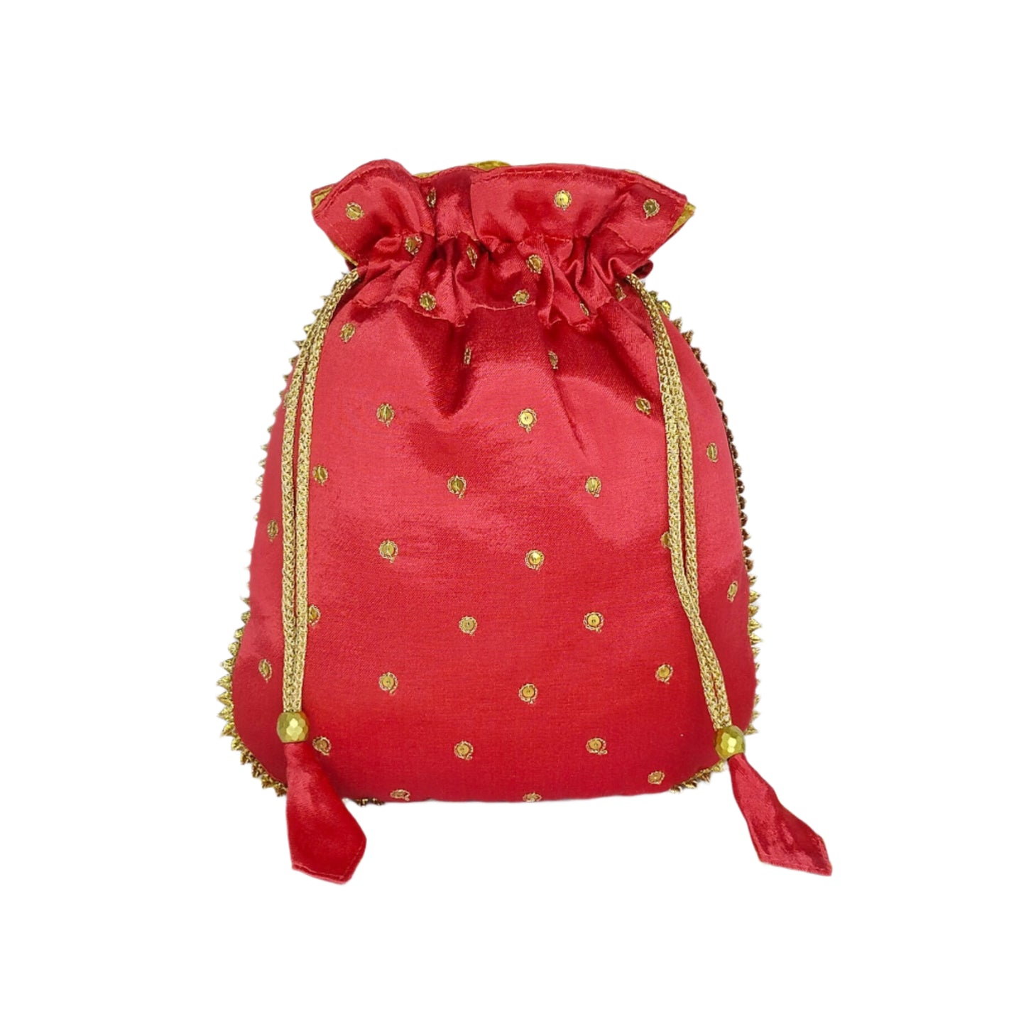 Beautiful Zardozi  Work Potli Batwa (Red)