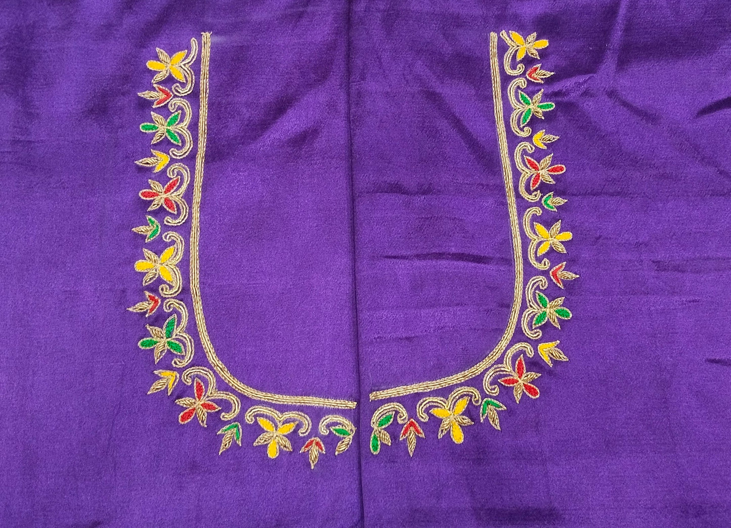 Noor-e-Zardozi – Silk Designer Blouse pis. (Purple)
