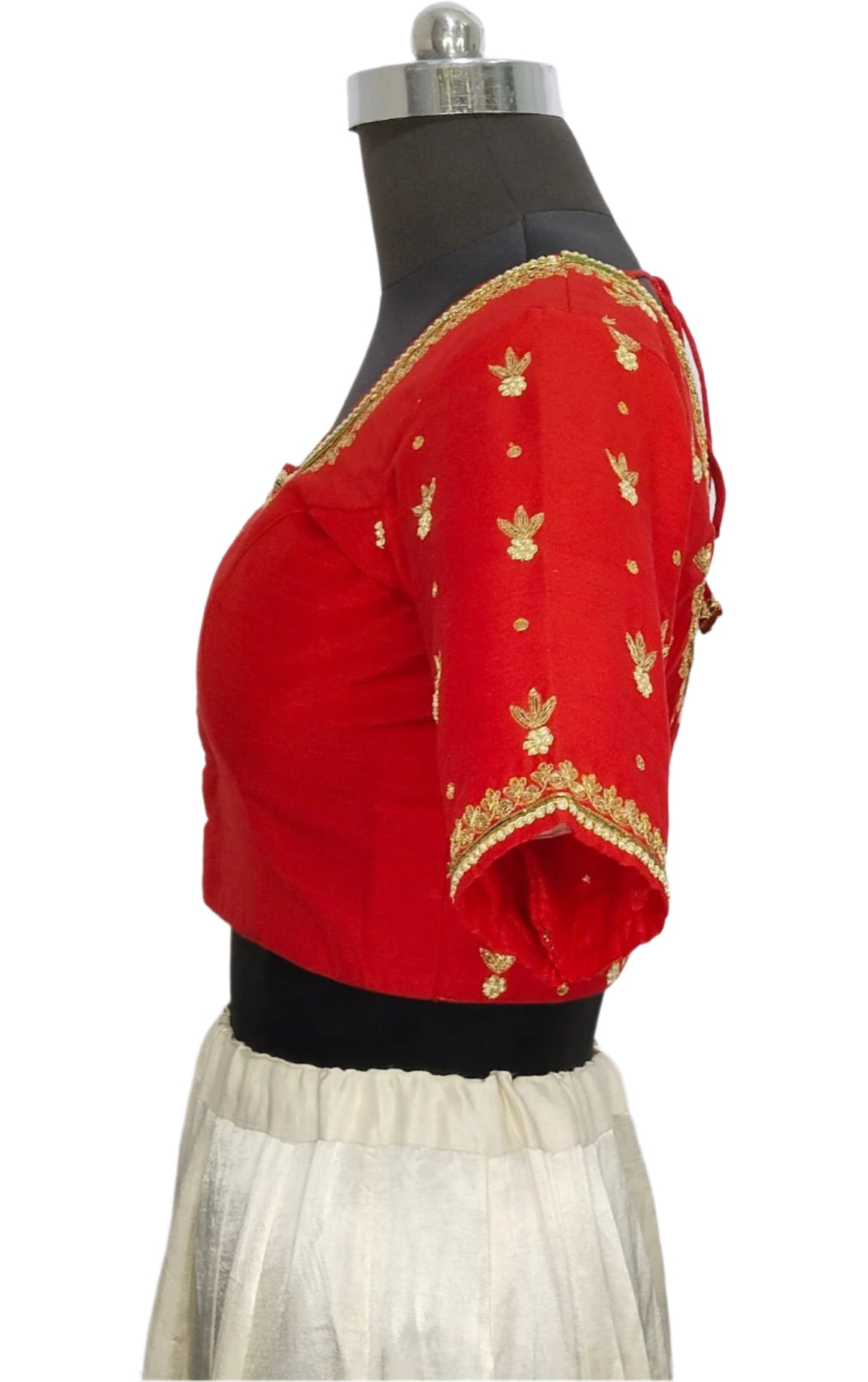 Delicate Zardozi Work Designer Blouse (Red)