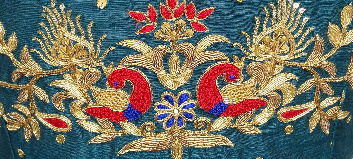 Beautiful Peacock Zardozi Designer Blouse