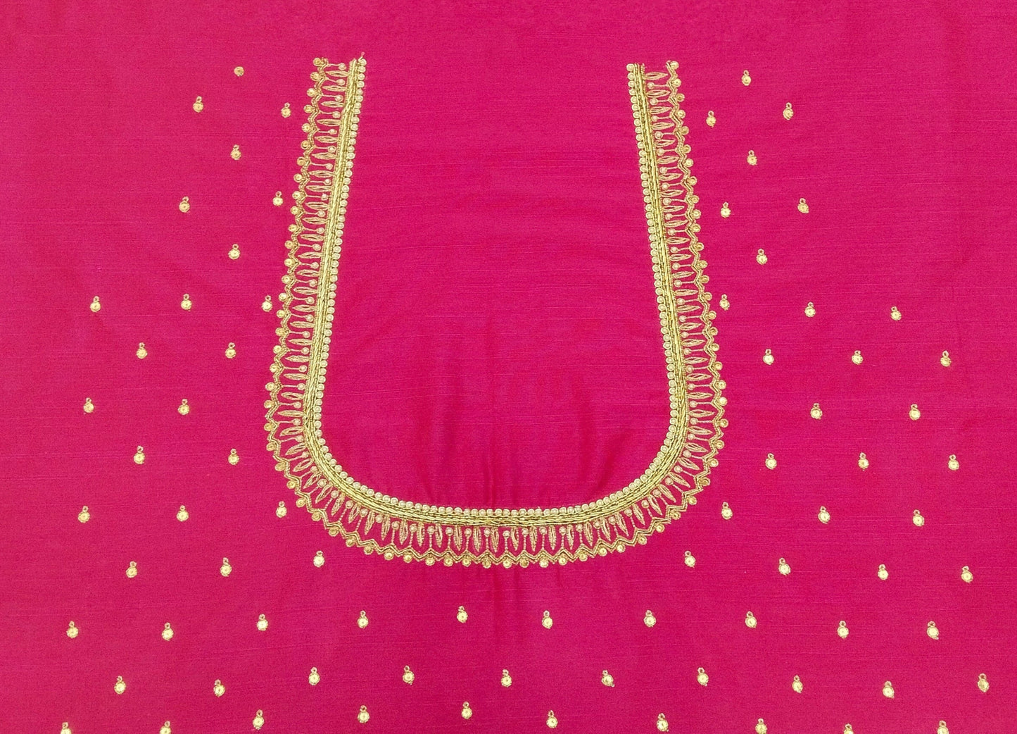 Classic Butta Zardozi Embroidery Piece (Pink)